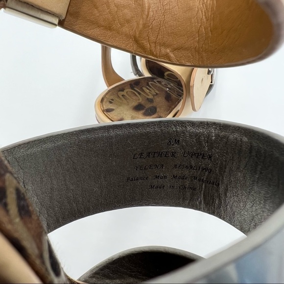 Sam Edelman Yelena Block Heels Tan Size 8 - Picture 3 of 12